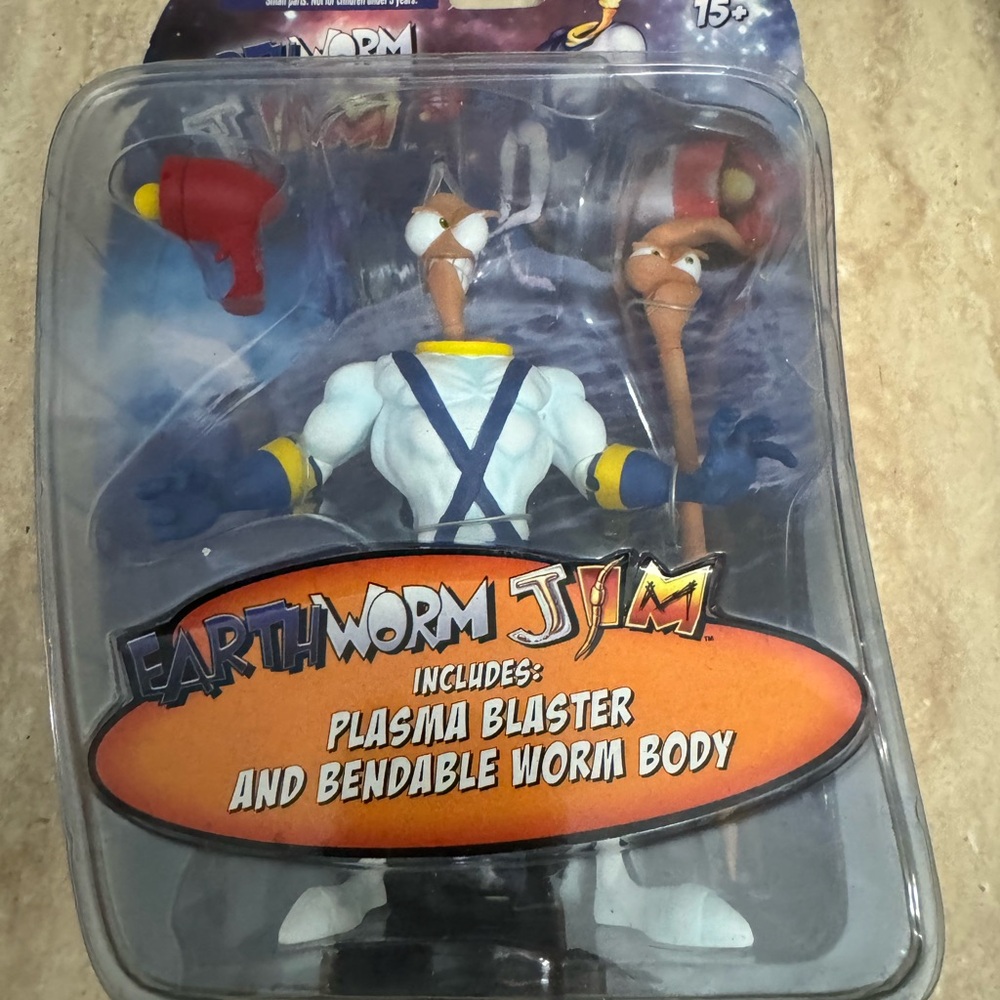 Earthworm Jim Action Figure with Plasma Blaster